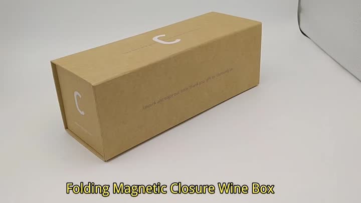 Caja de vino plegable