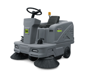 floor sweeper is working