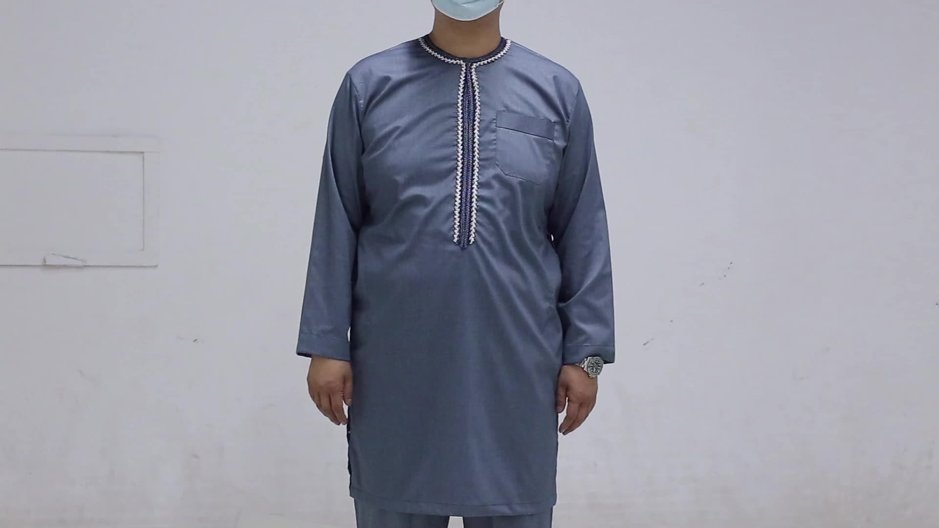 all&#39;ingrosso Thawb arabo kaftan Qamis thobe per musulmano abbigliamento ramadan cotone arabo arabo Abaya abito maschile musulmano thobe1