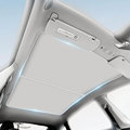 Customizable Glass Roof Sunshade for Tesla: Heat Insulating, Logo Printed, Retractable Design1