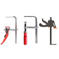 Multi-Angle Clamping Steel F Clamp with Wide Range Adjustment and Plastic Cushion for Surface Protection1