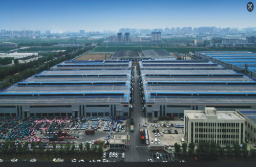 Aerial photography of factory buildings