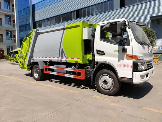 Kecekapan Pemuatan Tinggi JAC 4X2 8.5cbm Trak Tolak Memampat1