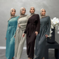 Abaya Femmes Robe Musulmane لباس های ترکی برای لباس اداری لباس های خاورمیانه ای دبی زنانه بانوی شیک دفتر خانم 1