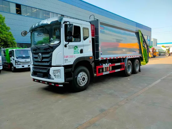 Ketibaan Baru Dongfeng 6X4 25cbm Lori Tolak Padat Besar1