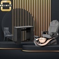 Acetone Resistant Leather Pedicure Station for High-Grade Fiberglass Pedicure Chairs by Spa Manufacturer1