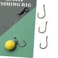 PTFE Coated High Carbon Steel Barbed Carp Fishing Hooks and Rigs1