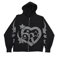 Προσαρμοσμένο fleece silver rhinestone Ανδρικά hoodies &amp; μπλουζάκια