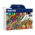 Sta Acryl Paint Marker Pennen Marcadores Art Supplies 2018 Hot verkopen 12 kleuren Niet-toxisch permanent watergebaseerde set 10001