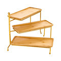 Wholesale Porcelain Rotating 3 Tier Cake Stand for Birthday Cake Display1