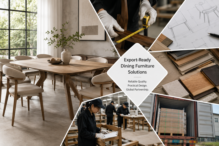 Export-Ready Dining Furniture Solutions for Global Buyers