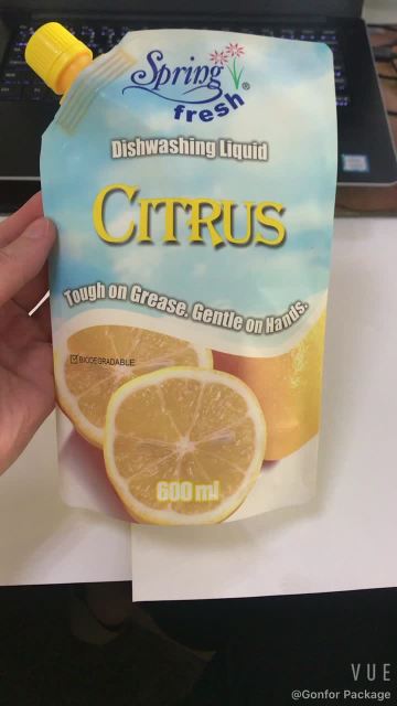 600ml dishwashing liquid bag