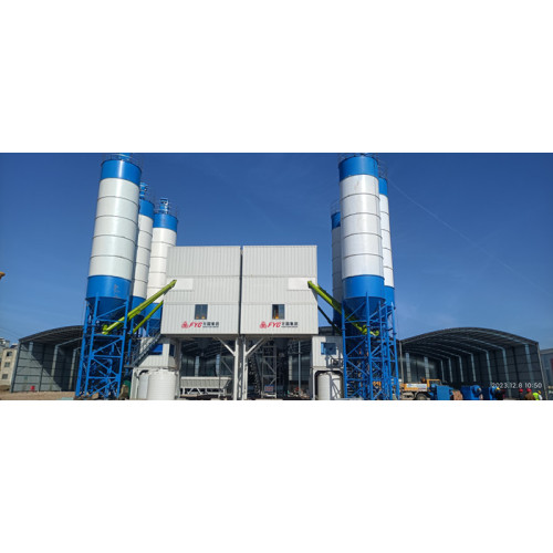 FYG HZS120 modular mixing plants support the construction   of the Huainan-Tongcheng highway project