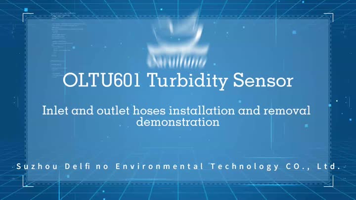 OLTU600 Turbidimeter Inlet at pag -install ng outlet