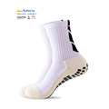 Custom Factory OEM Sports Football Grip Socks with Anti-Slip Terry Crew Socks for Soccer1