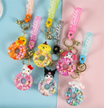 Exquisite Acrylic Quicksand Swimming Ring Keychain - High Quality Manufacturer1