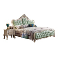 Luxury Indian Wood Double Bed Designs with Side Drawers from Factory1
