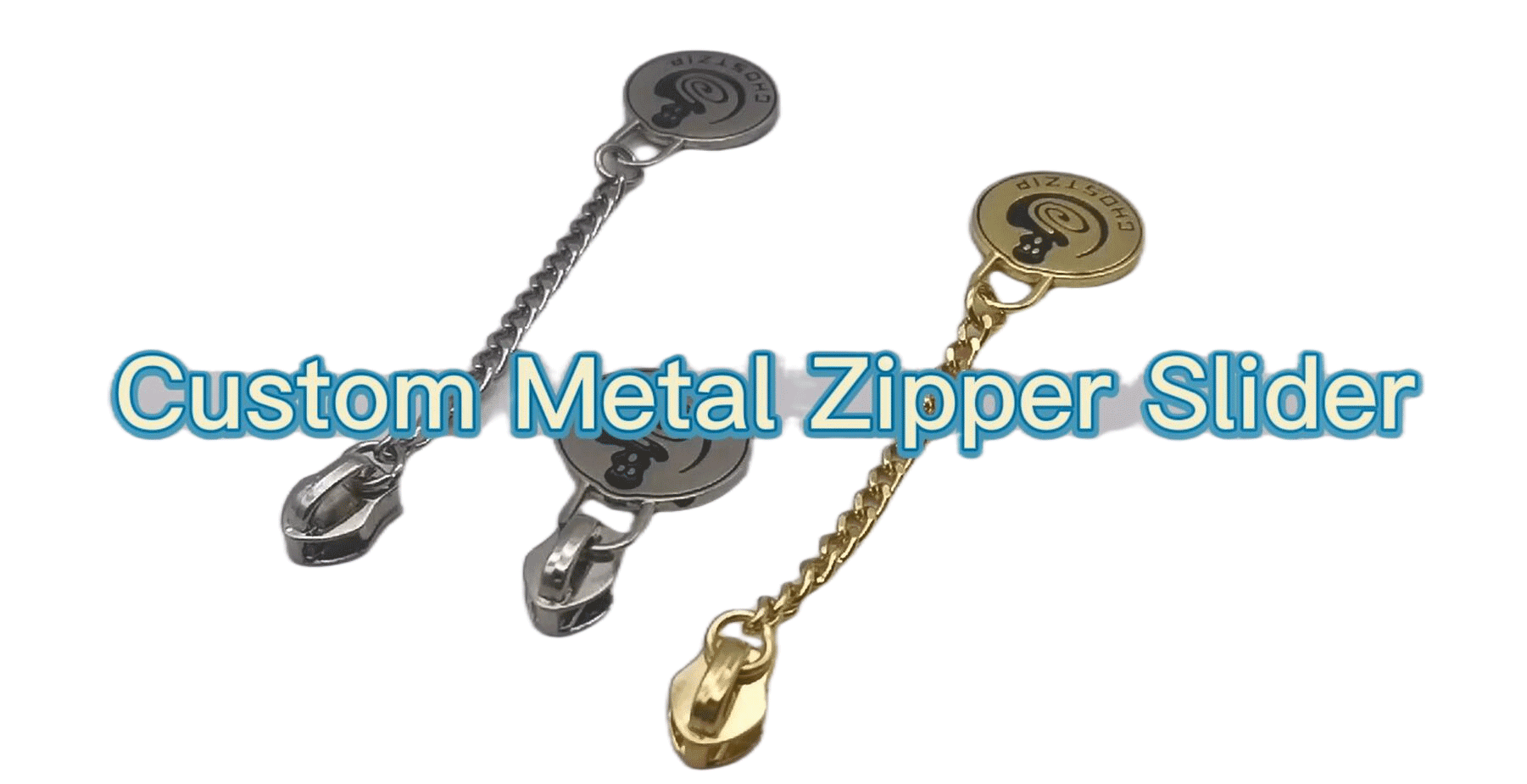 High Quality Metal Rainbow Slider Custom Puller Zipper Slider For Metal Zipper