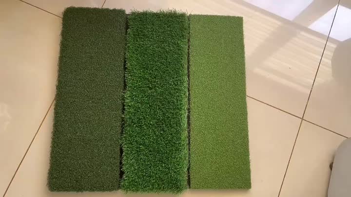 mini portable tri-turf golf mat