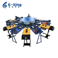 Multi Colors Automatic Carousel Rotary Silk Screen Printing Machine for T-Shirts/Garments/Textiles1