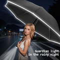 8K Auto-Function LED Umbrella with Swivel Handle and Night Travel Flashlight - Custom Logo Mother's Day Gift for Beach1