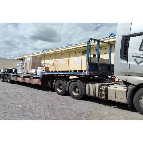 Ortec envió un lote de piezas de camiones volquete LGMG a África