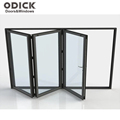 ODICK Door Concession Sliding Glass Aluminum Double Glazed Windows and Door Fold Glass Foldable Graphic Design Modern Bi-folding1