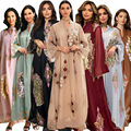 خاور میانه کراس مرزی زنانه لباس شب مسلمان لباس مروارید دوزی زنان مسلمان Abaya Dubai 20241