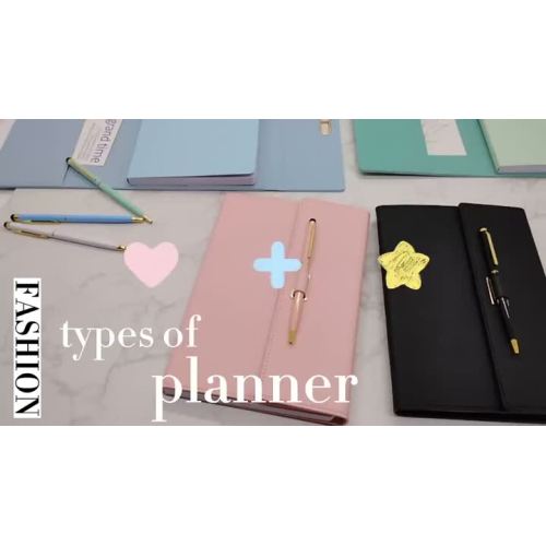 Buku Nota Tiga Lipat A5, Gaya Macaron Segar, Didatangkan dengan Pen, Jurnal dengan Set Pen