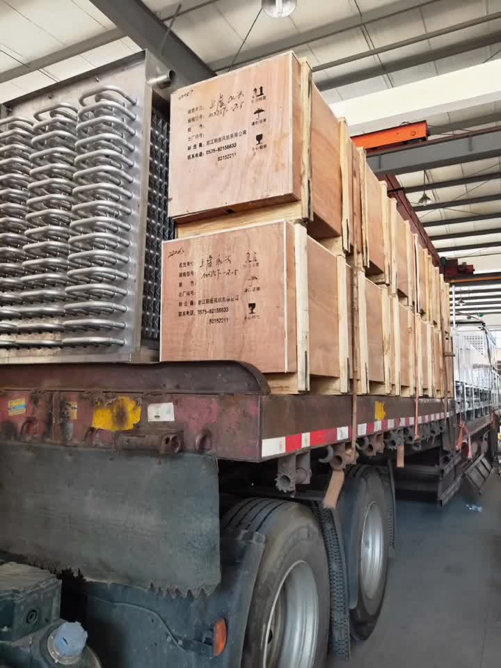 Tunnel freezer loading and departuring to Zhoushan