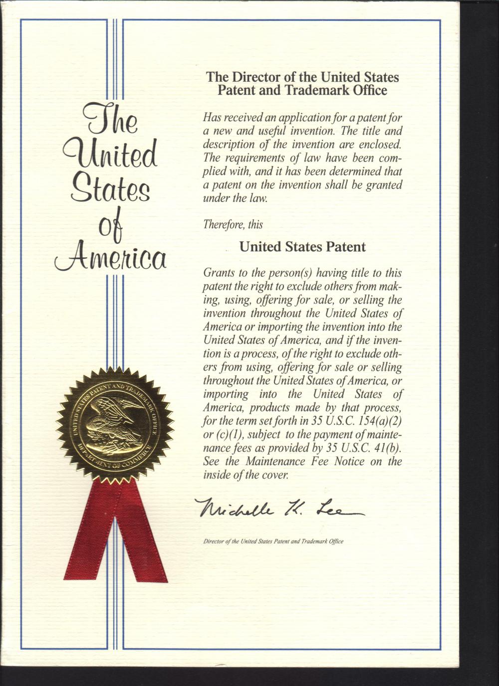 United States Patent