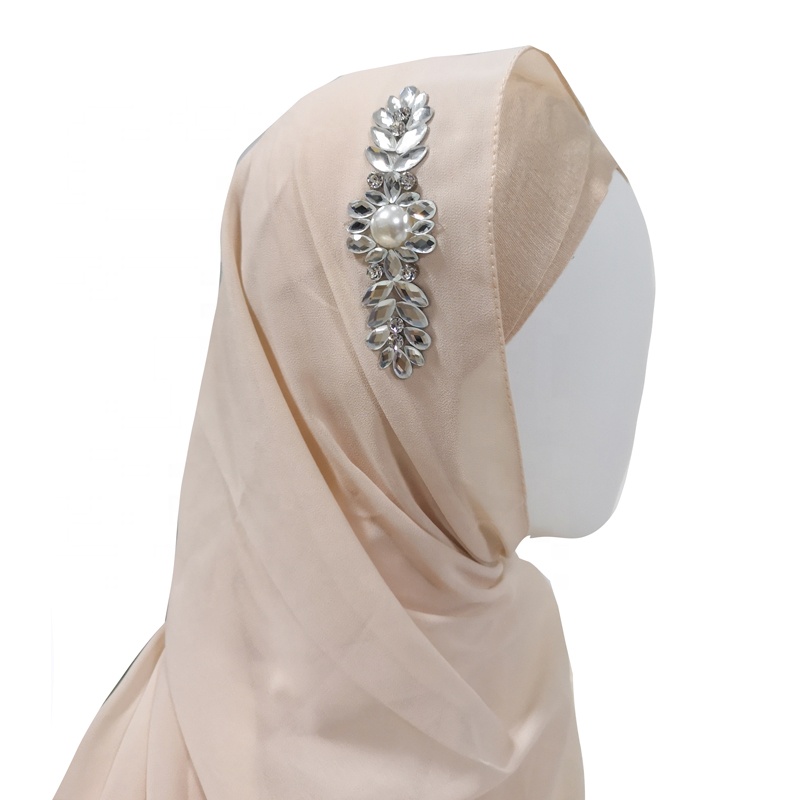 Collezione di colori solidi garzy leggera all&#39;ingrosso donne intrecciate intrecciate musulmane hijab hajab cotone scarf1