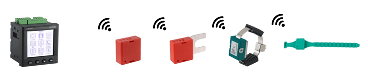 Cable wireless temperature sensor receiver