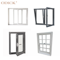 Simple design tempered glass security hurricane impact windows guang dong tilt and turn window casement window for home1