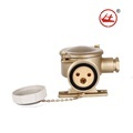 HUAJI 25V-500V High Quality 10A/16A Brass Marine Socket 1141/2R1