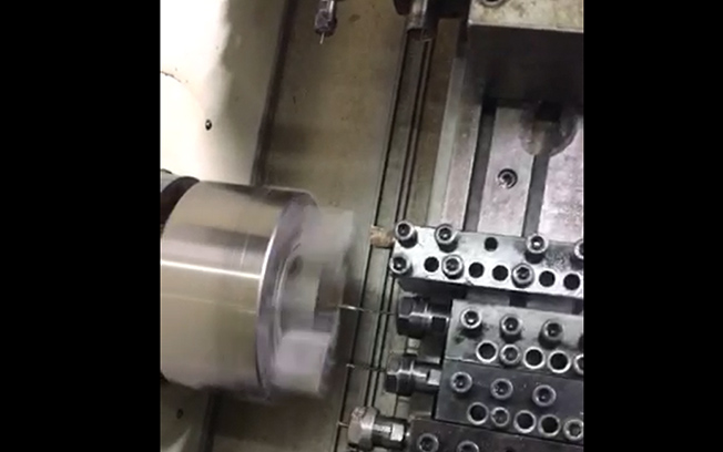 Machining brass by turn-milling center