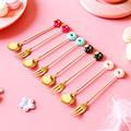Mini Transparent PP Plastic Spoon 7g for Jam and Honey - Christmas Vintage Luxury Design1