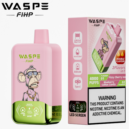 WASPE 40K พัฟแบบใช้แล้วทิ้ง vape