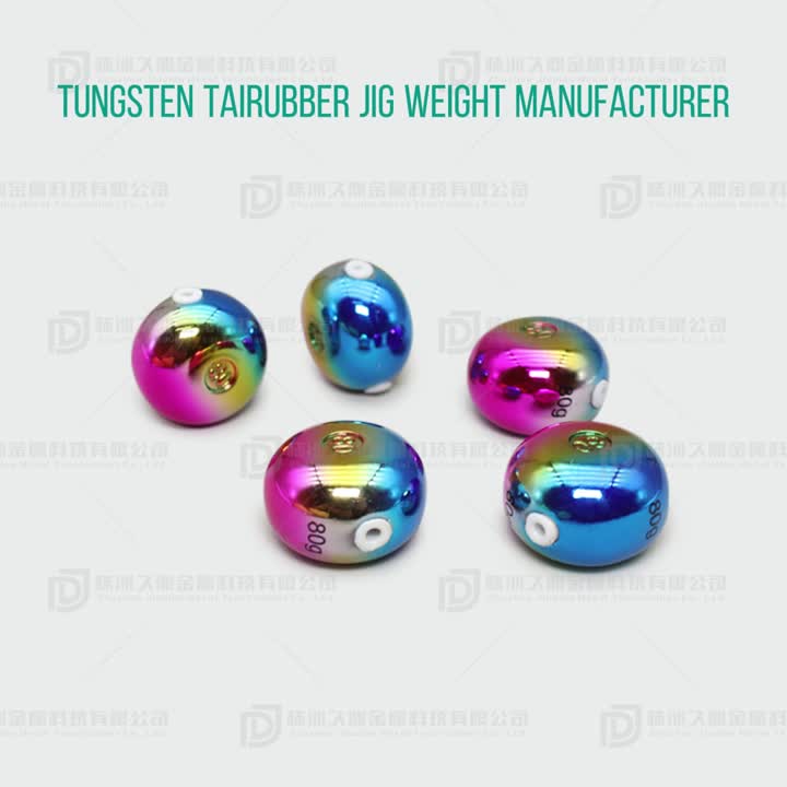 Tungsten alloy tairubber jig head