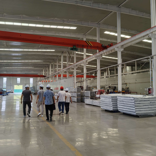 German Customers Visit Our Factory for patio Awning Production