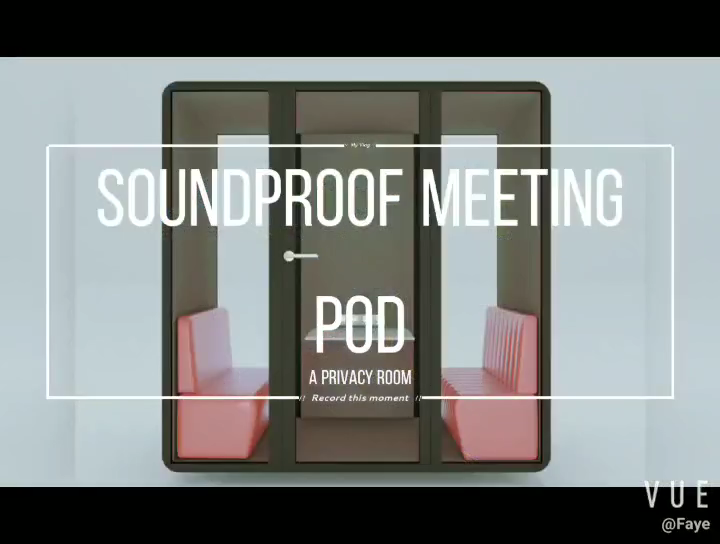 Acoustic office soundproof meeting pod privacy phone booth1