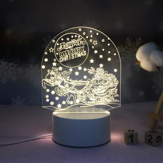 Lâmpada de mesa de Natal elegante para crianças &#39;quartos e decoração1