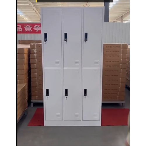 Steel six-door metal lockers