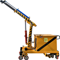 Portable 1 Ton Hydraulic Floor Crane with Telescopic Arm for Warehouses1