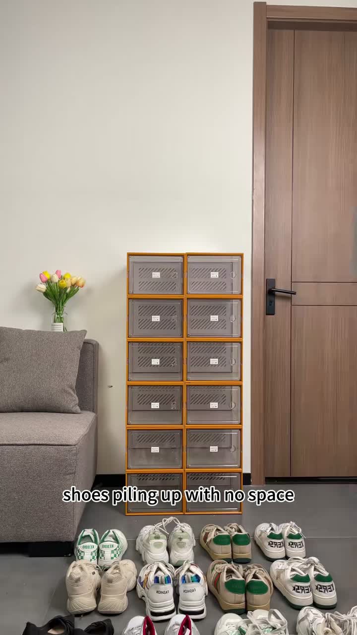 کفش های جاکفشی ساده ضد گرد و غبار باعث صرفه جویی در فضا می شود