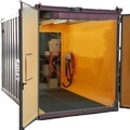 High Efficiency Movable Sandblasting Booth Containerized Blasting Room1