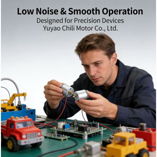 सटीक उपकरणों के लिए कम शोर वाली लघु डीसी मोटर