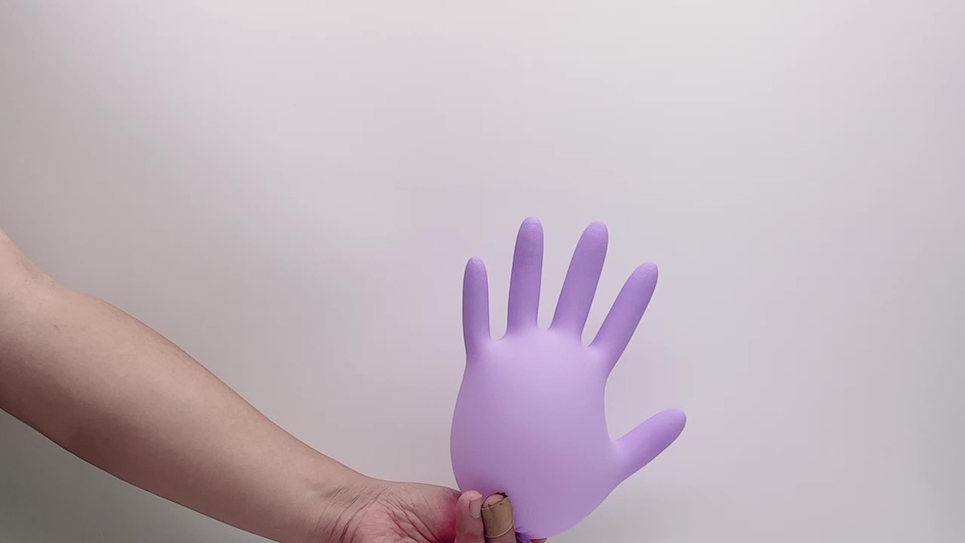 100 pezzi pacchetti di laboratorio di grado premium popolare Violet Purple Nitrile guanti per l&#39;industria alimentare1