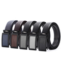 Customizable Logo Men's Faux Leather Automatic Buckle Belt - Factory Direct Sales1