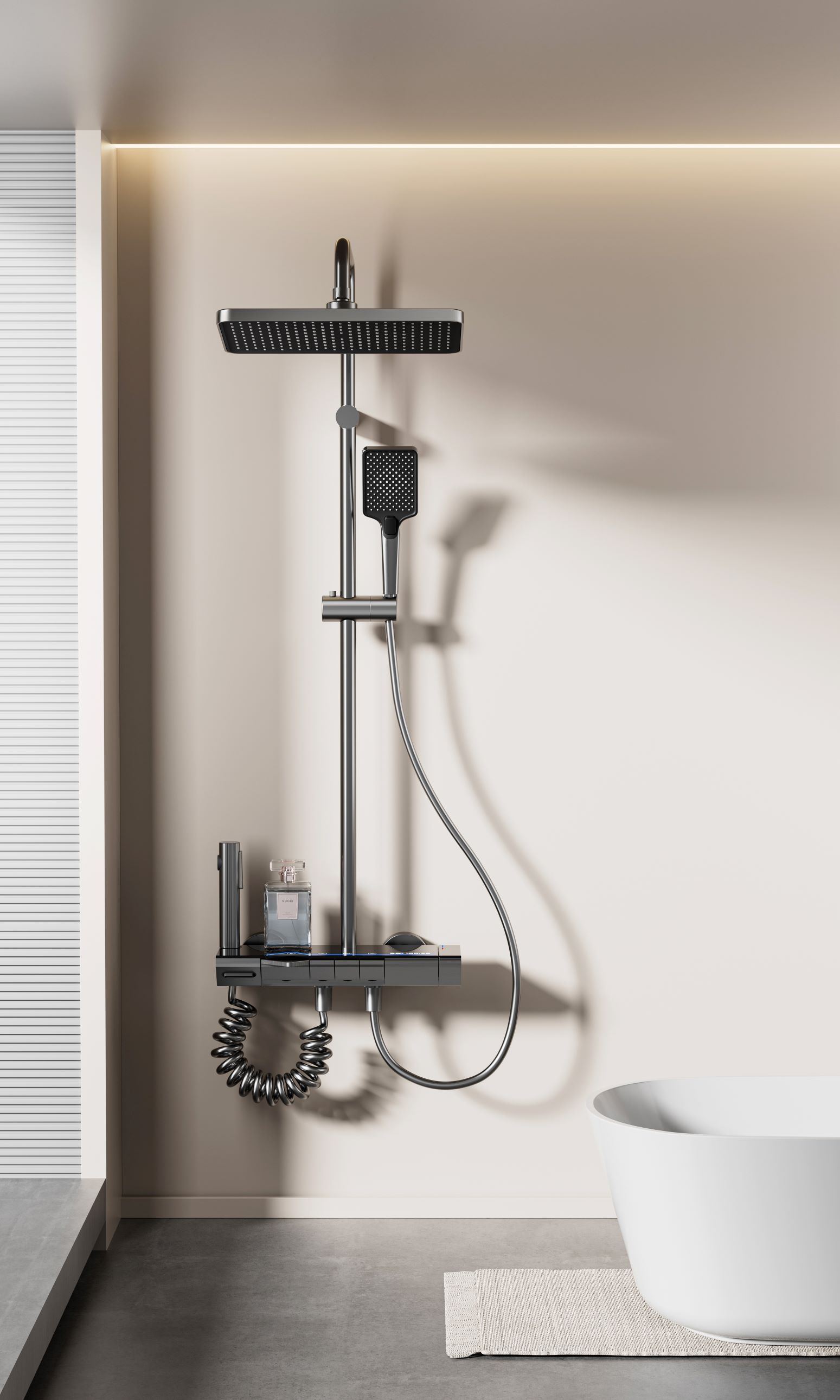 4157 Smart digital display shower set